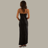 Women's Summer Slip Dress | Floral Embroidered, Maxi
