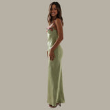 Women's Summer Slip Dress | Floral Embroidered, Maxi