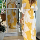 Women's Summer Maxi Dress | Floral, Kimono Sleeve