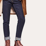 Men’s Ankle Leather Boots | Zipper, Distressed Look
