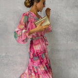 Women's Summer Maxi Dress | Wrap, Floral Print