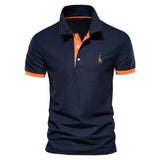 Men’s Sporty Polo Shirt | Contrast Trim, Short Sleeve