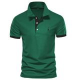 Men’s Sporty Polo Shirt | Contrast Trim, Short Sleeve