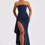 Women's Formal Evening Dress | Strapless, High Slit