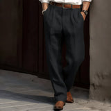 Men's Summer Chino Pants | Relaxed Fit, Pleated Front