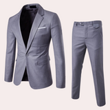 Men Formal Two Piece Suit | Slim Fit, Navy Blue