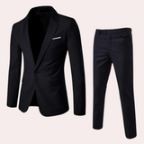 Men Formal Two Piece Suit | Slim Fit, Navy Blue