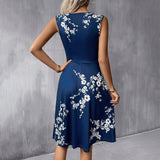 Women Summer Floral Dress | Wrap, Sleeveless
