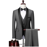 Men Formal Three Piece Suit | Tuxedo, Satin Lapel