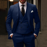 Men Formal Three Piece Suit | Tailored, Black Classic