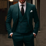 Men Formal Three Piece Suit | Tailored, Black Classic