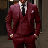 Men Formal Three Piece Suit | Tailored, Black Classic