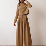 Women’s Two Piece Co Ord | Wide-Leg, Cropped Top
