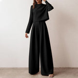 Women’s Co Ord Set | Cropped, Wide-Leg Trousers