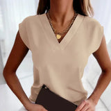 Women’s Casual Summer Top | Short Sleeve, V-Neck