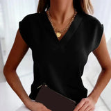 Women’s Casual Summer Top | Short Sleeve, V-Neck