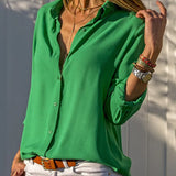Women’s Elegant Summer Shirt | Long Sleeve, Minimalist