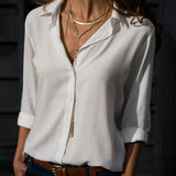 Women’s Elegant Summer Shirt | Long Sleeve, Minimalist