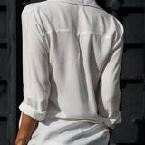 Women’s Elegant Summer Shirt | Long Sleeve, Minimalist