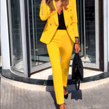 Women’s Co Ord Set | Double-Breasted, Slim-Leg