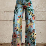 Women's Summer Jeans | High Waisted, Wide Leg