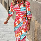 Women Summer Wrap Dress | Maxi, Long Sleeve