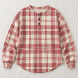 Emilie pink plaid sweater