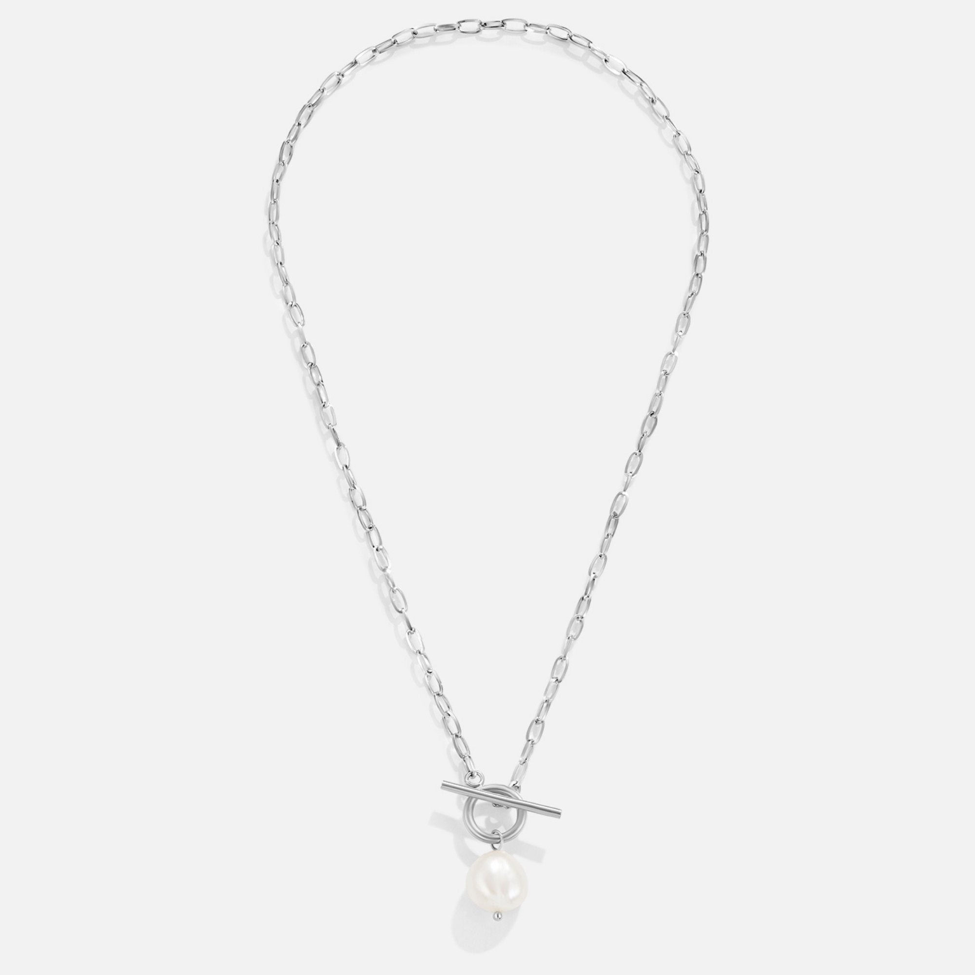 Eveline – Elegant Gold Necklace Featuring a Pearl Pendant