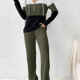 Dahlia - Elegant Half-Zip Hoodie and Trousers Set
