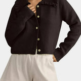 Christy - Stylish button-up long sleeve cardigan