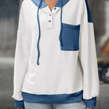 Seraphine - Elegant casual hoodie jacket with drawstring