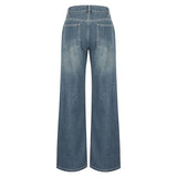 Women's Summer Jeans | Light Wash, Wide Leg