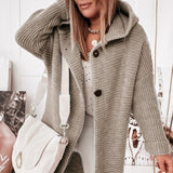 Chic Women's Cardigan Crafted from Luxurious Knit Fabric | Versatile & Stylish
