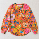 Faustine orange floral sweater
