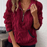 Savana - Stylish Cozy Half-Zip Sweater