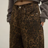 Women's Fall Pants | Leopard Print, Wide Leg