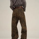 Women's Fall Pants | Leopard Print, Wide Leg