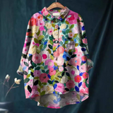 Women’s Summer Blouse | Floral, Long Sleeve