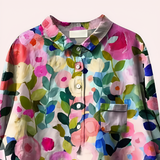Women’s Summer Blouse | Floral, Long Sleeve