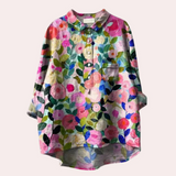 Women’s Summer Blouse | Floral, Long Sleeve