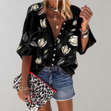 Women’s Hawaiian Summer Shirt | Short Sleeve, Floral