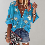 Women’s Hawaiian Summer Shirt | Short Sleeve, Floral