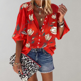 Women’s Hawaiian Summer Shirt | Short Sleeve, Floral