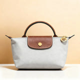 Élaine Mini Le Pliage Bag in Light Grey
