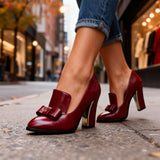 Bow-Embellished Mabel Heels