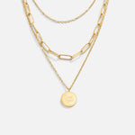 Léa – An Elegant Multi-Strand Gold Necklace with Graceful Design