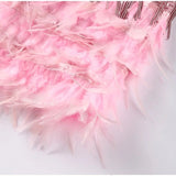 Women's Summer Cocktail Dress | Fringe, Feather Hem