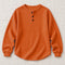 Helene waffle-knit sweater in orange