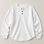 Helene waffle-knit sweater in white