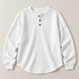Helene waffle-knit sweater in white
